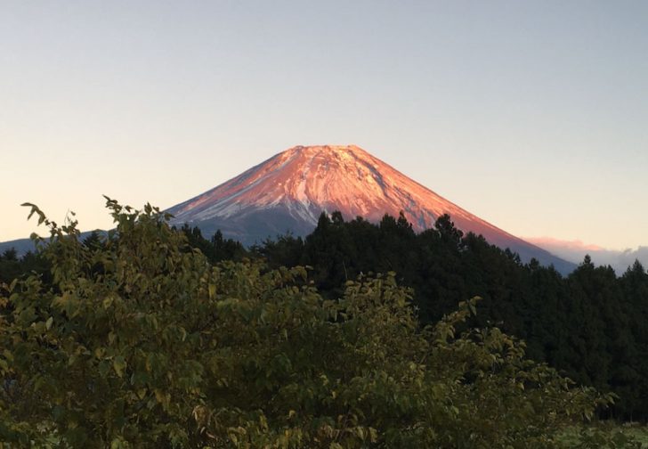 場 おいしい キャンプ 父娘ふたり富士山見ながら極寒・冬キャンプ 富士ヶ嶺・おいしいキャンプ場