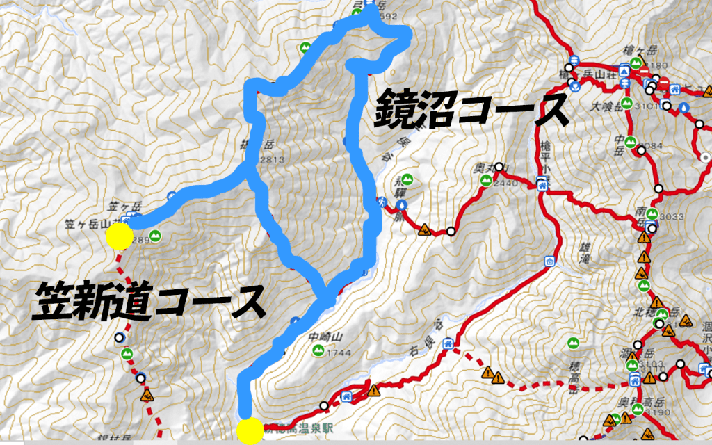 笠ヶ岳を楽しむ2つのコースをご紹介！